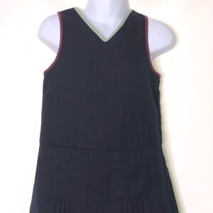 Talbots kids girls Pleated Pocket Jumper Dress